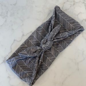 Gray Chevron Headband